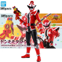 In Stock Bandai Original S.H.Figuarts Super Sentai Momotaro Red Warrior Bataro Sentai Model Action Figure Toy Collection Gift