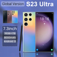 New S23 Ultra Moblie Phones Unlocked 7.3 Inch Celular 48MP+100MP Android Smartphone 5G Original 16GB+1TB 4G Dual Sim Cell Phone