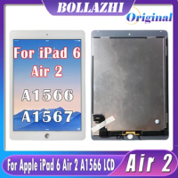 9.7" LCD For Apple iPad 6 Air 2 A1566 LCD Display Touch Screen Assembly Replacement Digitizer For Apple iPad6 Air2 LCD A1567