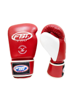 นวมแข่งขันมวยไทยและมวยสากล Size 8 OZ. F.B.T. PRO หนังแท้ รุ่น BG-2