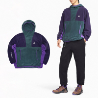 Nike 帽T ACG Wolf Tree 綠 紫 男款 機能 保暖 連帽 長袖 上衣 刷毛 拇指孔 FN0371-328