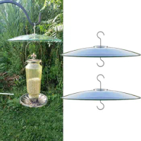 Practical Bird Feeder Weather Guard Plastic Feeders Hanging Dome Hanging Bird Feeder Rain Protective Cover Outdoor