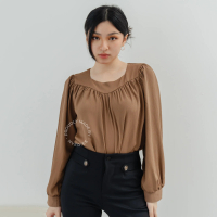 [ HYERIES ] Wonyoung top / Atasan casual wanita korea / puffy sleeve top / atasan lengan balon panja