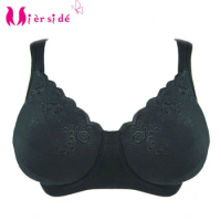 Super Large Bra For Women Black/Red Color Push Up Sexy Lace Bra Full Cup 40C /