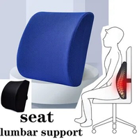 Office Seat Lumbar Support Memory Sponge Lumbar Cushion Slow Rebound Car Cushion Relieves Low Back Pain Breathable Lumbar Pillow