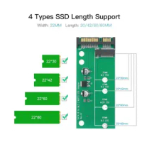 M2 NGFF SATA SSD MSATA SSD Adapter MSATA To SATA M.2 NGFF To SATA Hard Disk Adapter Board For 2230/2242/2260/2280 M.2 SSD T8M9