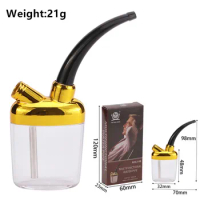 Promotional Water Pipe Hookah Curved Pipe Filter Cigarette Holder Accessories For Men