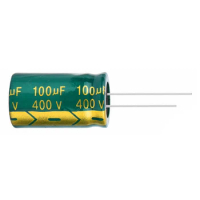 2PCS 400V100UF 18*30mm 100UF 400V 18*30 Aluminum electrolytic capacitor