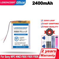 LOSONCOER 2400mah LIS1494HNPPC Battery For Sony MP3 NWZ-F800 F805 F806 NWZ-A15 NWZ-A16 NWZ-A17 LIS1494 MDR-HW700D MDR-HW700DS