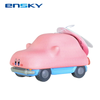 【日本正版】星之卡比 軟膠公仔 模型 汽車塞滿嘴 卡比之星 Kirby - 498733