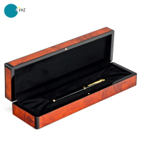紫檀木紋鋼筆盒木質烤漆精美收藏盒 高檔生日包裝禮品盒 pen box