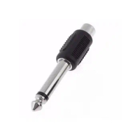 6.35mm 1/4" Mono Plug Male to RCA Female F/M Connector Adapter #DYA012