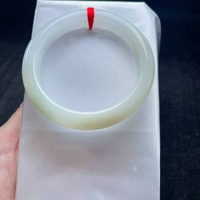 天然緬甸黃翡翡翠手鐲玉質細膩種老水潤半山水黃翡有特色完美