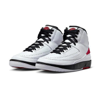【NIKE 耐吉】Air Jordan 2 Retro Chicago 芝加哥 經典 女鞋 大童鞋 白色 OG 籃球鞋(DX2591-106)