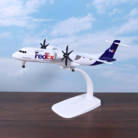 Model Kapal Terbang, 20cm, Diecast Logam Aloi, Koleksi Fedex ATR, 1 Set, Pesawat Model Mainan, Denga