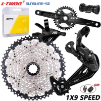 LTWOO MTB 9 Speed Bicycle Cassette Shifter Rear Derailleur 1x9Speed Mountain Bike Groupset Single Crank System 9V Chain GroupSet