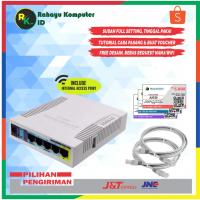 Mikrotik RB951Ui-2HnD Full Setting Wifi Hotspot Sistem Voucher Siap Pakai