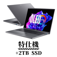 Acer 宏碁 Swift Go SFG16-71-55WZ 16吋OLED輕薄特仕筆電(i5-13500H/16G/512G+2TB/Win11)