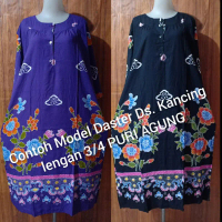 SH130 Daster Jumbo Puri Agung Lengan Pendek dan  Ds. Kancing Lengan 3/4 PROMO