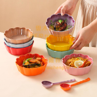 陶瓷水果沙拉碗芝士焗飯烤碗烤箱用空氣炸鍋專用碗燕麥酸奶甜品碗【雲木雜貨】