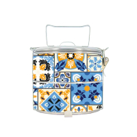 BDARI Tiffin Carrier - Spanish Pottery