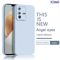 Coque Angel Eyes High Quality Phone Case for VIVO V23 Pro V23Pro 5G Soft Liquid Silicone Internal Flocking Shockproof Back Cover