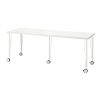 LAGKAPTEN/KRILLE 書桌/工作桌, 白色, 200x60 公分