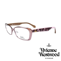 【Vivienne Westwood】時尚周土星紀念款光學眼鏡(金/粉 VW287_02)