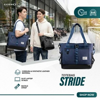 Evernext - Totte Bag 2in1 Sling Bag Tas Laptop 15" Tote Bag Stride Daily Pria Wanita Kerja Kuliah BL