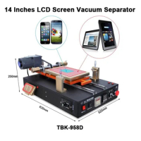 LY 949V TBK 958D 14 Inches Semi-automatic Built-in Air Pump Mobile Phones Tablets LCD Screen Vacuum Separator With Middle Frame