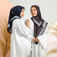 Umama Scarf - Kerudung Motif Jilbab Segi Empat Hijab Daily Paris Original Posh Motif Laser Cut