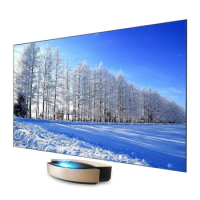 120 inch Ambient light rejecting projection screen 4K Ultra short throw projector for all UST Projector