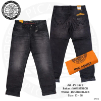 Celana picasso bahan denim panjang original
