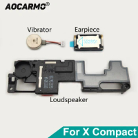 Aocarmo Top Ear Speaker Earpiece Bottom Loudspeaker With Vibrator Buzzer Flex Cable For Sony Xperia X Compact Mini F5321 XC 4.6"