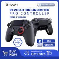 Nacon Revolution Unlimiteo Por Controller Black - for Sony PlayStation4 PS4 and PC Supports wired/wireless modes