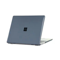 Protective Case for Microsoft Surface Laptop Go 3 2 Glossy Transparent Cover LaptopGo Go3 Go2 12.4 Inch Anti-crack Casing Shell