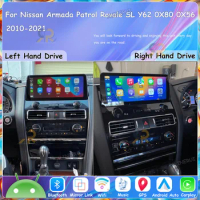 For Nissan armada Patrol Rovale SL Y62 0X80 0X56 2010-2021 CD Player Car Radio Automotive Bluetooth Stereo Receiver Audio Unit