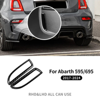 aimey สติกเกอร์คาร์บอนไฟเบอร์แท้ 2 ชิ้น สำหรับ Abarth 595 695 รุ่นปี 2017 2018 2019 2020 2021 2022 2