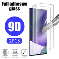 2PCS Curved Tempered Glass for Samsung S23 Ultra S22 S21 S20 S10 S9 S8 Plus Screen Protector for Samsung Note 20 Ultra 10 9