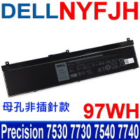 DELL 戴爾 NYFJH 原廠電池 GHXKY 0H6KV P34E001 P74F002 5TF10 RY3F9 Precision 7530 7730 7540 7740 系列