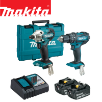 【MAKITA 牧田】18V震動電鑽＋衝擊起子機(DLX2337)