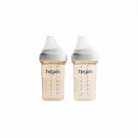 【hegen】金色奇蹟PPSU多功能方圓型寬口奶瓶 240ml 雙瓶組(母嬰用品 新生禮 月子中心 不含塑化劑)