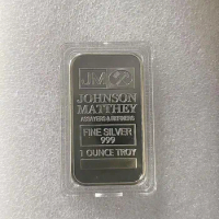 Gifts American Silver Bar Bank Super JM Johnson Matthey Morgan 1 OZ Silver Plated No Magnetic Metal Crafts Gift.cxcx