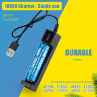 Universal 18650 Battery Charger Smart USB Chargering for Rechargeable Lithium Battery Charger Li-ion 18650 26650 14500 17670