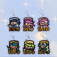 MBTI พวงกุญแจอะคริลิค ดีไซน์ใหม่และเป็นต้นฉบับ น่ารักและมูลค่าสูง จี้อุปกรณ์ต่อพ่วง เหมาะสำหรับของขว