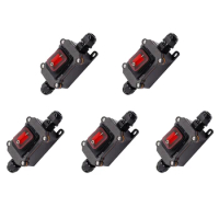 5X IP67 Waterproof Inline Switch 12V DC 20A High Current Power Waterproof Switch