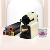 【Nespresso】膠囊咖啡機 Inissia 訂製咖啡時光50顆組(品牌週限量：Sabon仲夏花果身體磨砂膏320g)