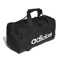 adidas 行李袋 Logo Duffle Bag 黑 白 健身包 訓練 運動 休閒 手提 肩背 側袋 愛迪達 GN2034
