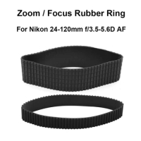 Lens Zoom Rubber Ring / Focus Rubber Ring Replacement for Nikon Nikkor 24-120mm f/3.5-5.6D AF Camera Accessories Repair part