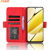 For OPPO Realme 11 / 11X Wallet Case Magnetic Book Flip Cover Card Photo Holder Luxury Leather Mobile Phone Cases